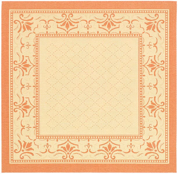 Safavieh Courtyard cy0901 - 3201 Natural / Terra Rugs - Safavieh - cy0901 - 3201 - 7sq