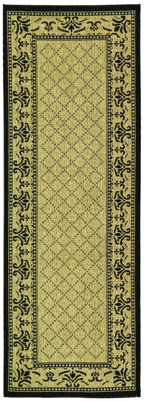 Safavieh Courtyard cy0901 - 3901 Sand / Black Rugs - Safavieh - cy0901 - 3901 - 27