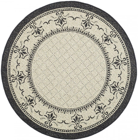 Safavieh Courtyard cy0901 - 3901 Sand / Black Rugs - Safavieh - cy0901 - 3901 - 6