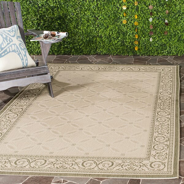 Safavieh Courtyard cy1502 - 1e01 Natural / Olive Rugs - Safavieh - cy1502 - 1e01 - 2