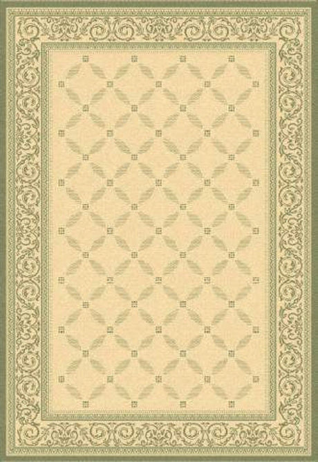 Safavieh Courtyard cy1502 - 1e01 Natural / Olive Rugs - Safavieh - cy1502 - 1e01 - 5r