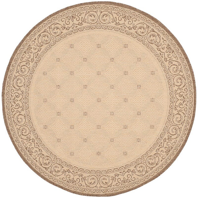 Safavieh Courtyard cy1502 - 3001 Natural / Brown Rugs - Safavieh - cy1502 - 3001 - 5r