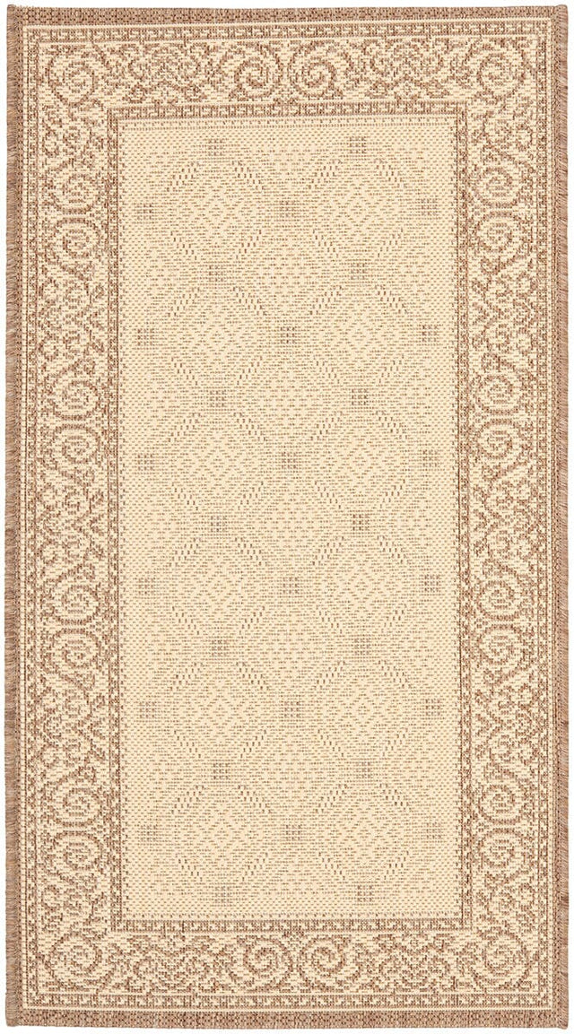 Safavieh Courtyard cy1502 - 3001 Natural / Brown Rugs - Safavieh - cy1502 - 3001 - 5r