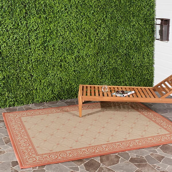 Safavieh Courtyard cy1502 - 3201 Natural / Terra Rugs - Safavieh - cy1502 - 3201 - 0