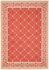 Safavieh Courtyard Cy1502 - 3707 Red / Natural Rugs - Safavieh - cy1502 - 3707 - 2