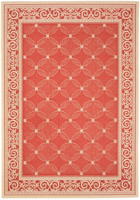 Safavieh Courtyard Cy1502 - 3707 Red / Natural Rugs - Safavieh - cy1502 - 3707 - 2