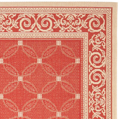 Safavieh Courtyard Cy1502 - 3707 Red / Natural Rugs - Safavieh - cy1502 - 3707 - 2