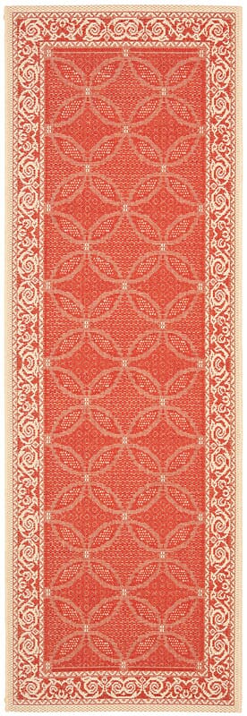 Safavieh Courtyard Cy1502 - 3707 Red / Natural Rugs - Safavieh - cy1502 - 3707 - 27