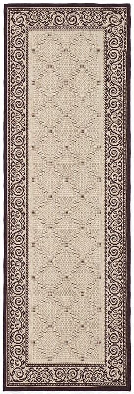 Safavieh Courtyard cy1502 - 3901 Sand / Black Rugs - Safavieh - cy1502 - 3901 - 27