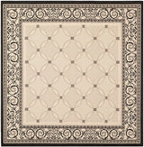 Safavieh Courtyard cy1502 - 3901 Sand / Black Rugs - Safavieh - cy1502 - 3901 - 7sq