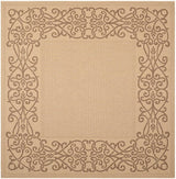 Safavieh Courtyard cy1588 - 3001 Natural / Brown Rugs - Safavieh - cy1588 - 3001 - 8sq