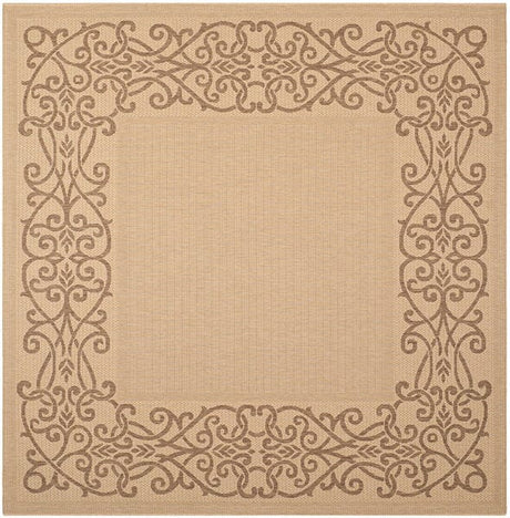 Safavieh Courtyard cy1588 - 3001 Natural / Brown Rugs - Safavieh - cy1588 - 3001 - 8sq