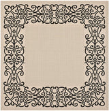 Safavieh Courtyard cy1588 - 3901 Sand / Black Rugs - Safavieh - cy1588 - 3901 - 7sq