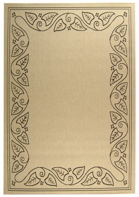 Safavieh Courtyard cy1677 - 3901 Sand / Black Rugs - Safavieh - cy1677 - 3901 - 2