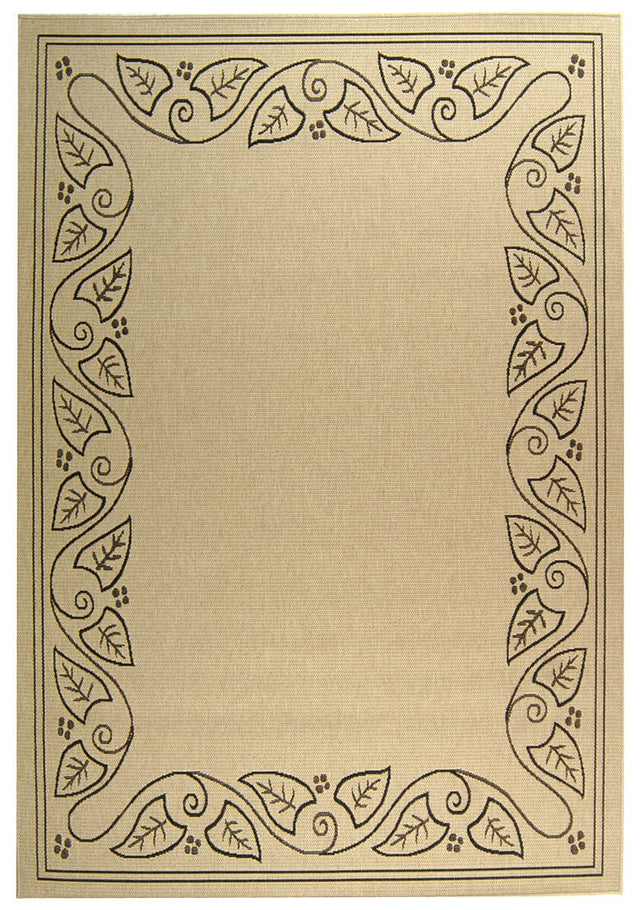 Safavieh Courtyard cy1677 - 3901 Sand / Black Rugs - Safavieh - cy1677 - 3901 - 2