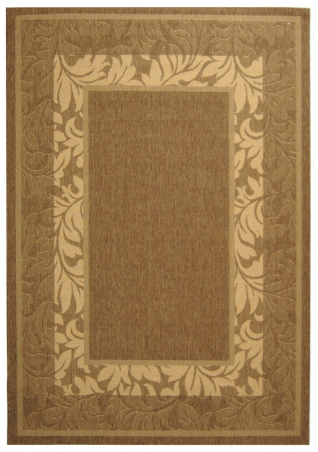 Safavieh Courtyard cy1704 - 3009 Brown / Natural Rugs - Safavieh - cy1704 - 3009 - 7sq