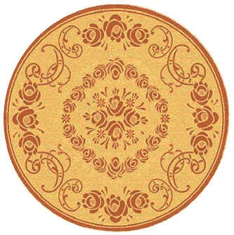 Safavieh Courtyard cy1893 - 3201 Natural / Terra Rugs - Safavieh - cy1893 - 3201 - 5r