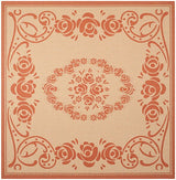 Safavieh Courtyard cy1893 - 3201 Natural / Terra Rugs - Safavieh - cy1893 - 3201 - 8sq