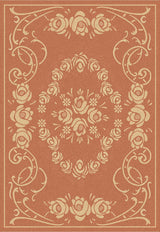 Safavieh Courtyard cy1893 - 3202 Terracotta / Natural Rugs - Safavieh - cy1893 - 3202 - 2