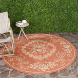 Safavieh Courtyard cy1893 - 3202 Terracotta / Natural Rugs - Safavieh - cy1893 - 3202 - 2