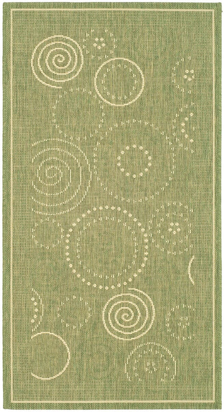 Safavieh Courtyard cy1906 - 1e06 Olive / Natural Rugs - Safavieh - cy1906 - 1e06 - 5r