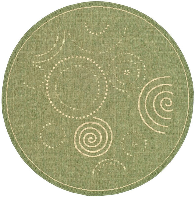 Safavieh Courtyard cy1906 - 1e06 Olive / Natural Rugs - Safavieh - cy1906 - 1e06 - 5r