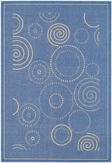 Safavieh Courtyard cy1906 - 3103 Blue / Natural Rugs - Safavieh - cy1906 - 3103 - 2