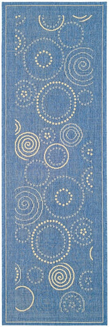 Safavieh Courtyard cy1906 - 3103 Blue / Natural Rugs - Safavieh - cy1906 - 3103 - 27