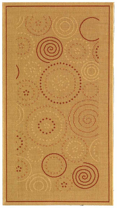 Safavieh Courtyard cy1906 - 3201 Natural / Terra Rugs - Safavieh - cy1906 - 3201 - 5r