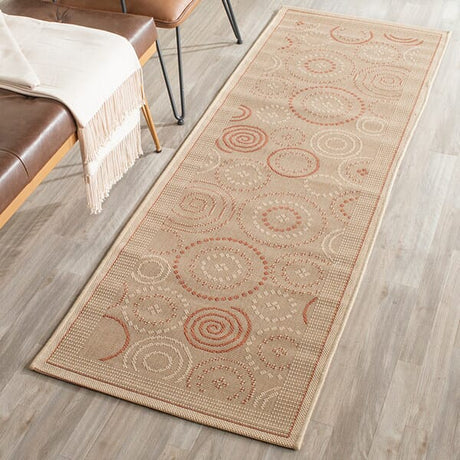 Safavieh Courtyard cy1906 - 3201 Natural / Terra Rugs - Safavieh - cy1906 - 3201 - 5r