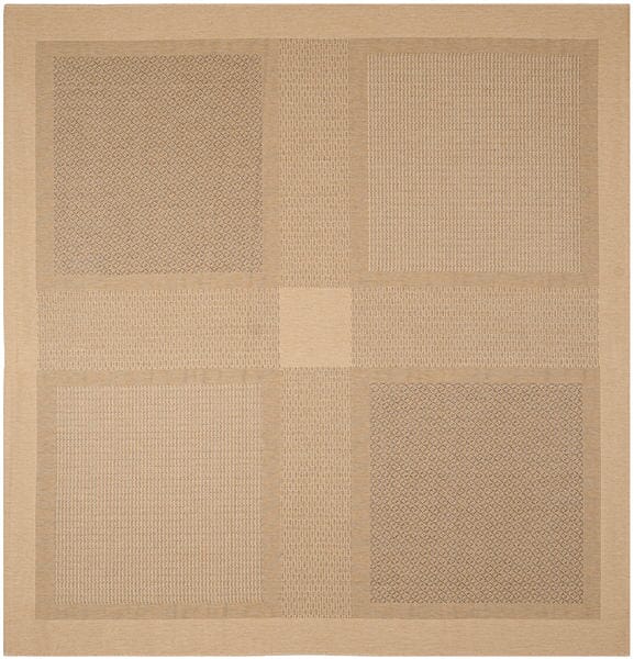 Safavieh Courtyard cy1928 - 3001 Natural / Brown Rugs - Safavieh - cy1928 - 3001 - 8sq