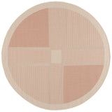 Safavieh Courtyard 6'-7" x 6'-7" Rug in Natural / Terra