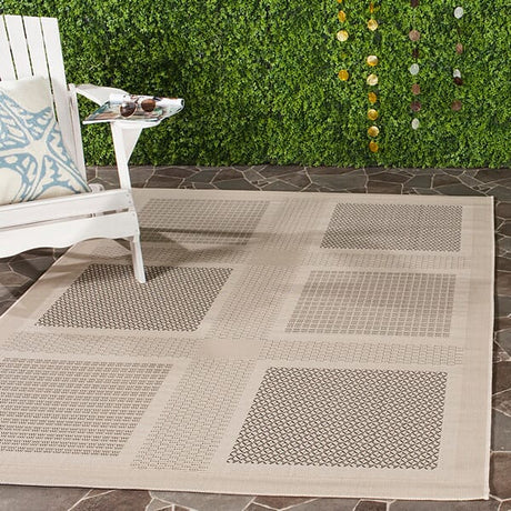 Safavieh Courtyard cy1928 - 3901 Sand / Black Rugs - Safavieh - cy1928 - 3901 - 2
