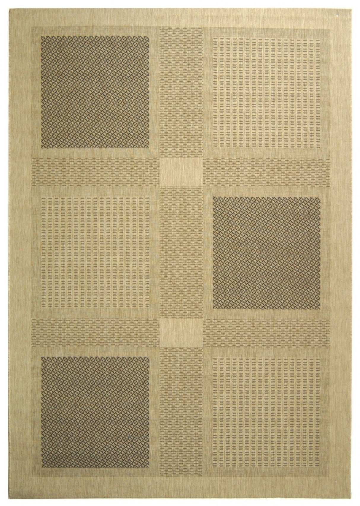 Safavieh Courtyard cy1928 - 3901 Sand / Black Rugs - Safavieh - cy1928 - 3901 - 27