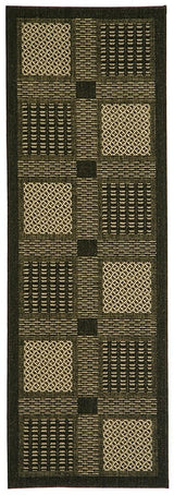 Safavieh Courtyard cy1928 - 3908 Black / Sand Rugs - Safavieh - cy1928 - 3908 - 212