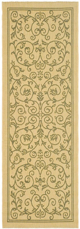 Safavieh Courtyard cy2098 - 1e01 Natural / Olive Rugs - Safavieh - cy2098 - 1e01 - 27