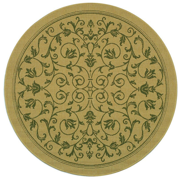 Safavieh Courtyard cy2098 - 1e01 Natural / Olive Rugs - Safavieh - cy2098 - 1e01 - 6