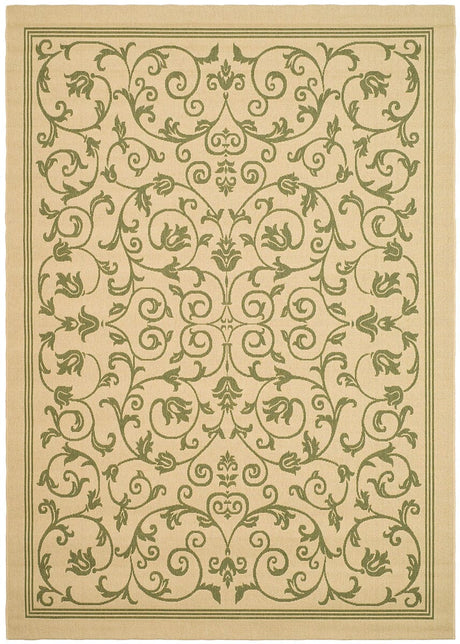 Safavieh Courtyard cy2098 - 1e01 Natural / Olive Rugs - Safavieh - cy2098 - 1e01 - 6