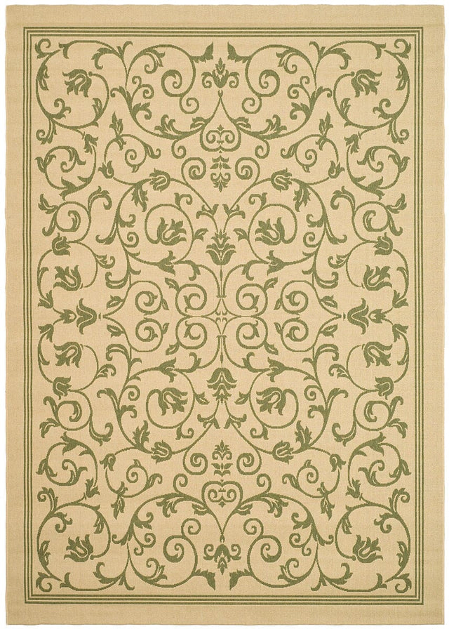 Safavieh Courtyard cy2098 - 1e01 Natural / Olive Rugs - Safavieh - cy2098 - 1e01 - 6