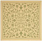 Safavieh Courtyard cy2098 - 1e01 Natural / Olive Rugs - Safavieh - cy2098 - 1e01 - 7sq