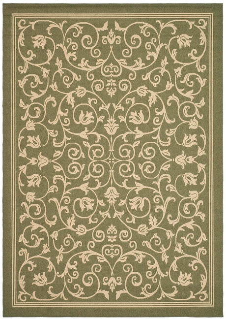 Safavieh Courtyard cy2098 - 1e06 Olive / Natural Rugs - Safavieh - cy2098 - 1e06 - 2