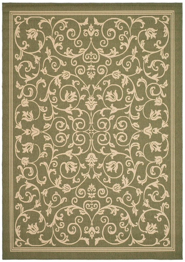 Safavieh Courtyard cy2098 - 1e06 Olive / Natural Rugs - Safavieh - cy2098 - 1e06 - 2