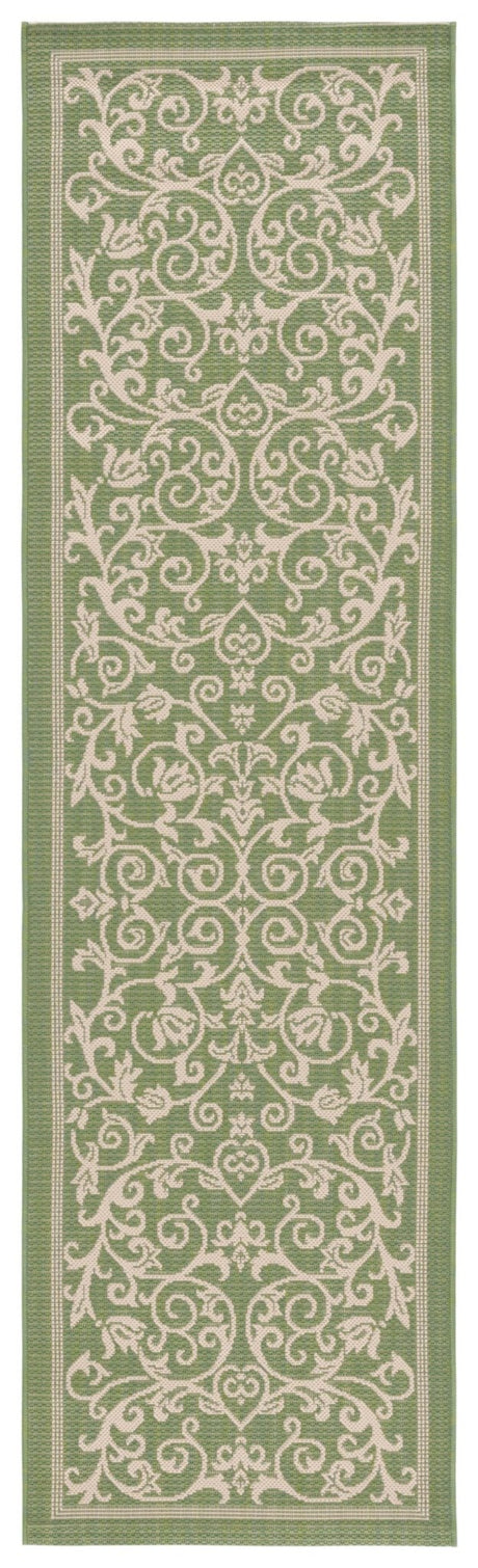 Safavieh Courtyard cy2098 - 1e06 Olive / Natural Rugs - Safavieh - cy2098 - 1e06 - 7sq