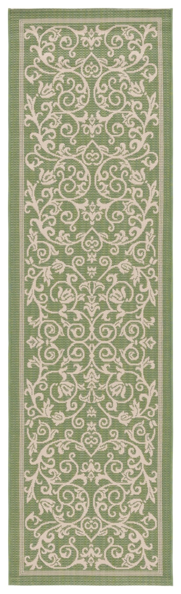 Safavieh Courtyard cy2098 - 1e06 Olive / Natural Rugs - Safavieh - cy2098 - 1e06 - 7sq