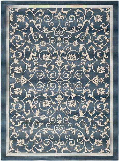 Safavieh Courtyard Cy2098 - 268 Navy / Beige Rugs - Safavieh - cy2098 - 268 - 2