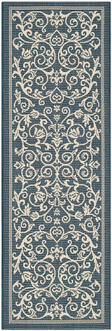 Safavieh Courtyard Cy2098 - 268 Navy / Beige Rugs - Safavieh - cy2098 - 268 - 27
