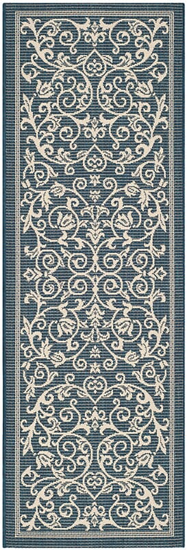 Safavieh Courtyard Cy2098 - 268 Navy / Beige Rugs - Safavieh - cy2098 - 268 - 27