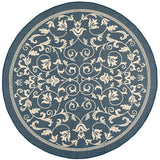 Safavieh Courtyard Cy2098 - 268 Navy / Beige Rugs - Safavieh - cy2098 - 268 - 5r