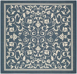 Safavieh Courtyard Cy2098 - 268 Navy / Beige Rugs - Safavieh - cy2098 - 268 - 7sq