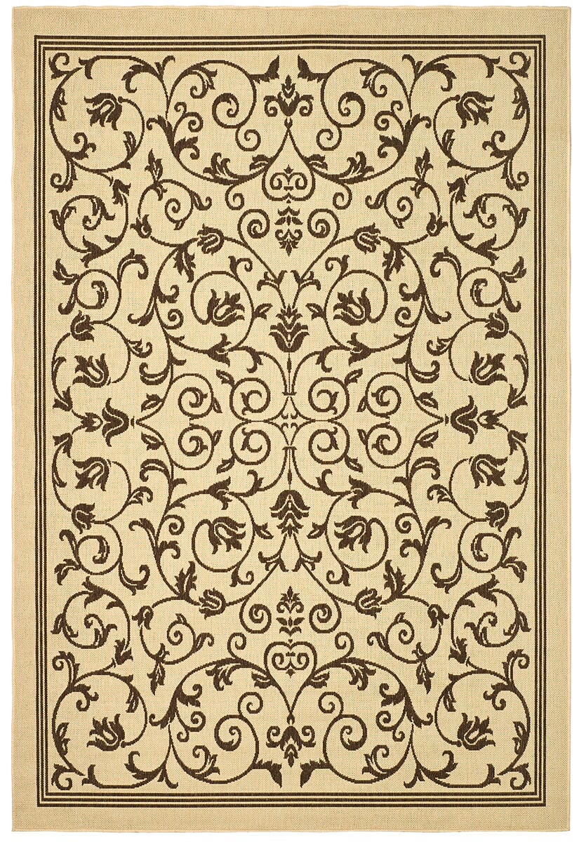 Safavieh Courtyard cy2098 - 3001 Natural / Brown Rugs - Safavieh - cy2098 - 3001 - 6